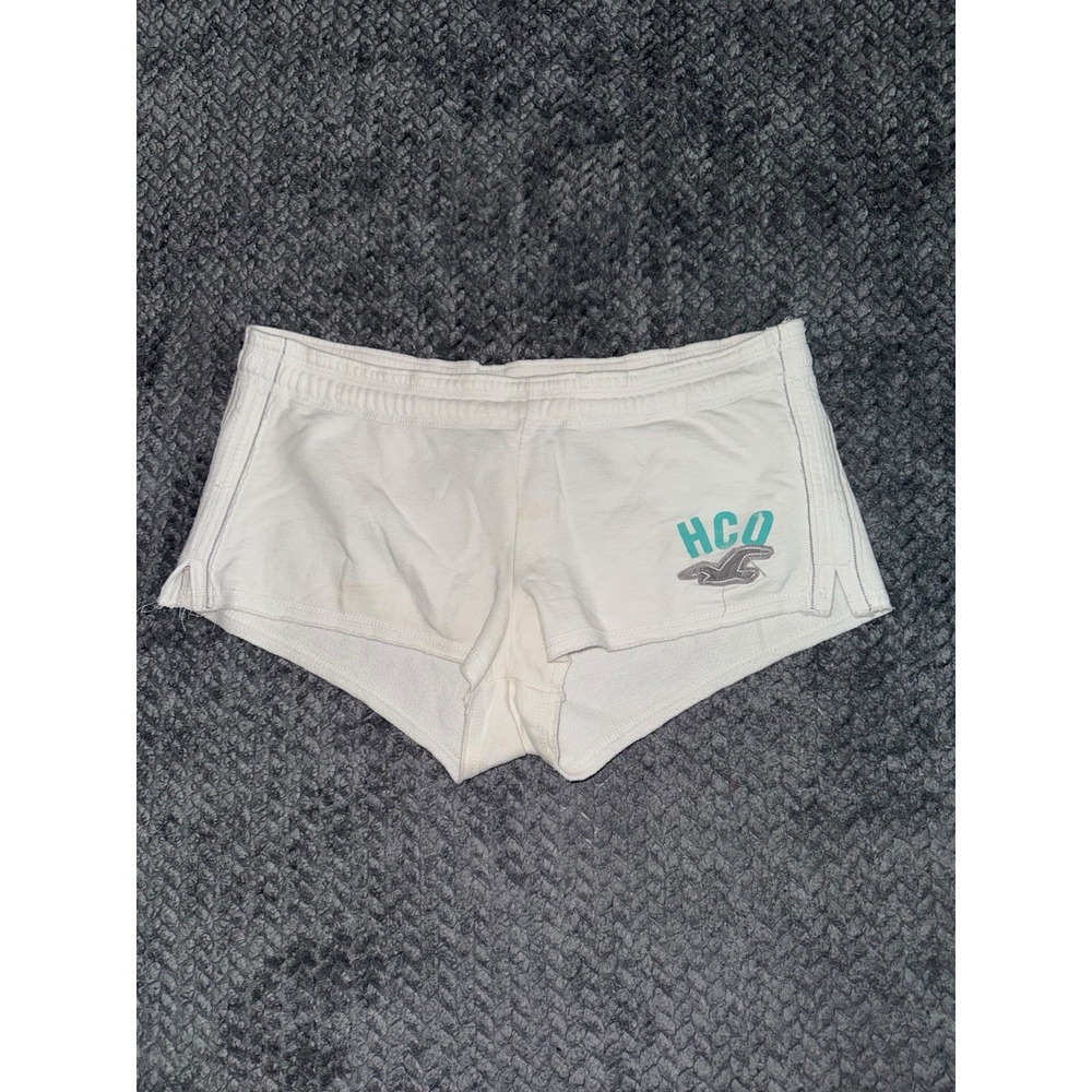 Vintage Hollister Women's Micro Sweat Booty Shorts Terry Logo Y2K Size Small
